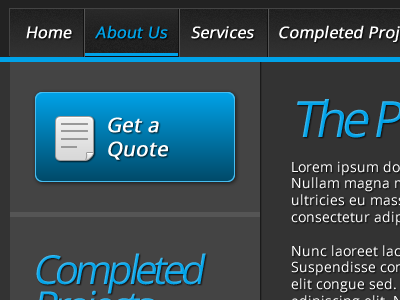 Brendan McGrath Follower blue button menu navigation quote website welding