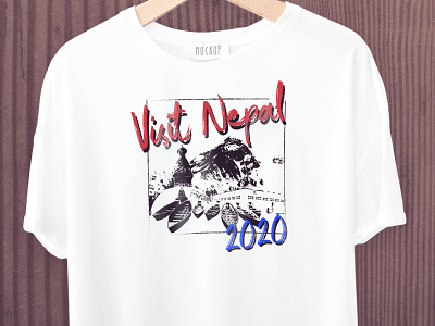 Visit Nepal 2020 T-Shirt Mockup