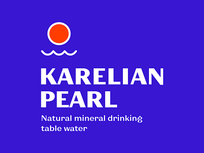 Mineral Water Logotype calm karelia karelian logotype mineral mineral water natural pearl sun sunset water wave