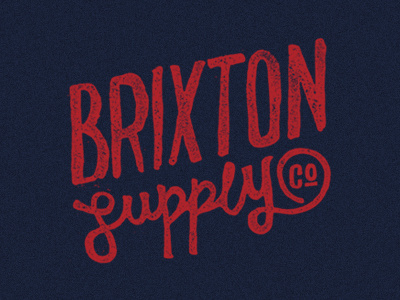 Brixton Supply Co. - Romano brixton lettering script texture tshirt typography vintage