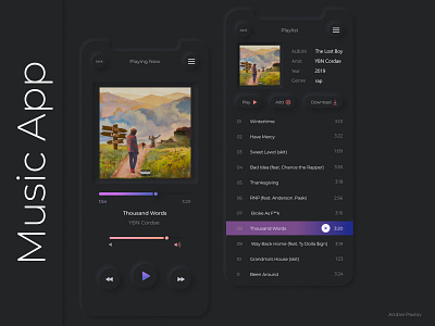 Design app Music Player — Neumorphic 2020 app clean design music app music player neumorphic neumorphism ui uiux user interface ux