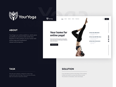 YourYoga - Responsive minimalist website