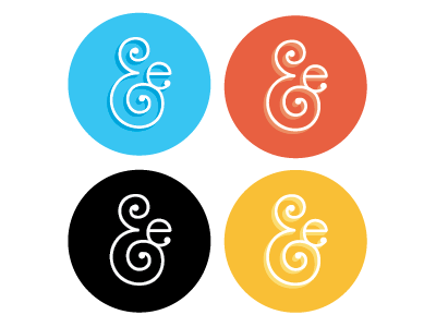 Mark variations ampersand icon logo mark vector