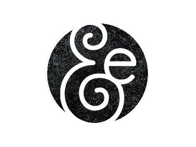 Personal Logo ampersand circle logo logomark mark texture
