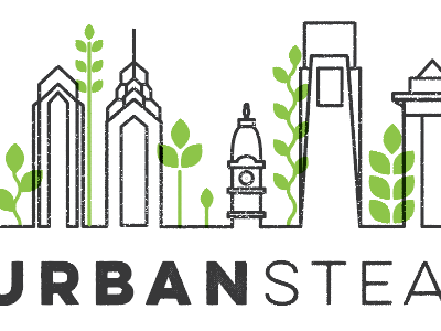 Urbanstead city green logo philadelphia urban vector