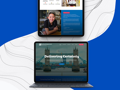 Recruitment Agency Website branding design landingpage ui ux web website website design