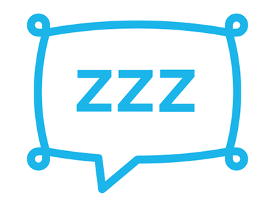 Sleep Animated Icon animated icon animated logo animation pillow sleep icon sleepy speech bubble