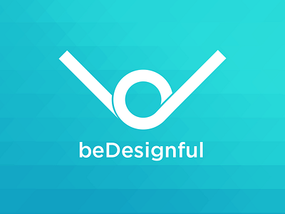 beDesignful Studio Logo bd logo bedesignful logo logo design pattern triangle pattern