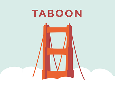 Taboon Graphic bridge flat graphic gab golden gate golden gate bridge san francisco sf