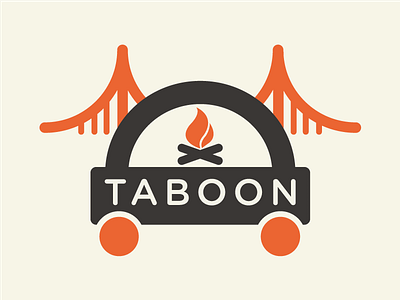 Taboon Bakery Logo bakery golden gate bridge logo mobile oven