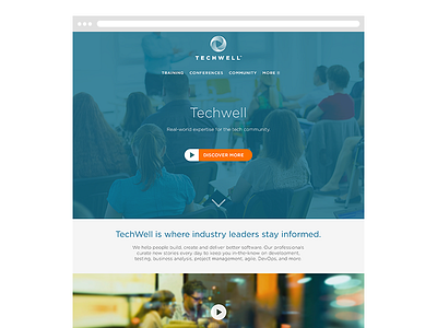 Techwell Site button cta homepage techwell video