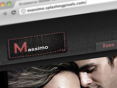 Massimo Logo & Theme fabric jeans logo massimo stitching tag