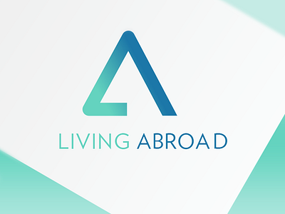Living Abroad Logo abroad icons la living logo