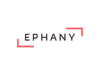 Ephany Creative Logo Option flat logo minimal photographer production square video