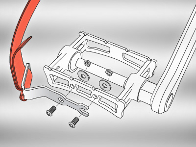 BiciBands Pedals Straps Instructions bicibands bicycle fixed gear instructions molletta design