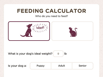 Fedwell Feeding Calculator calculator cat dog feeding food meow woof