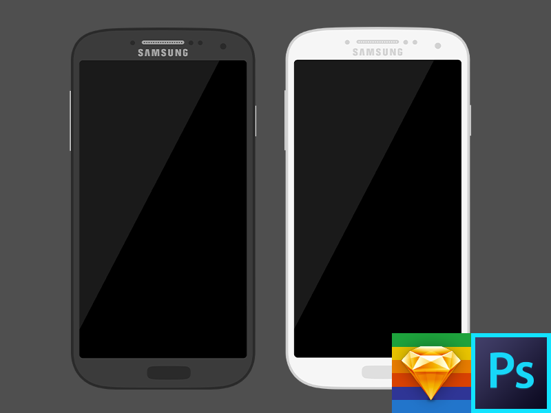 Samsung Galaxy Flat Kit Photoshop & Sketch Template by MENO on Dribbble