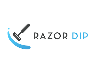 Razor Dip dip logo razor splash