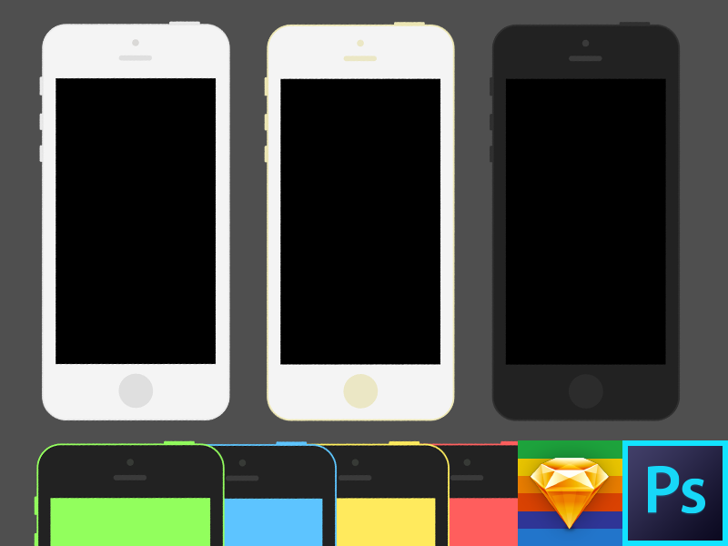 Iphone 5se + 5c Template by MENO on Dribbble
