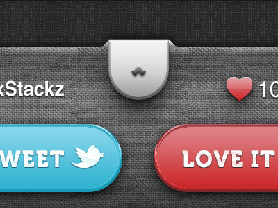 iPhone App button iphone app love slide tweet