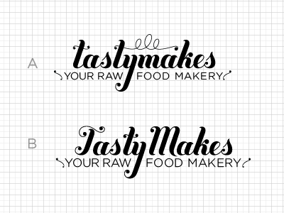 A or B? logo tastymakes