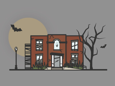 Halloween at TrendyMinds agency halloween haunted illustration indianapolis