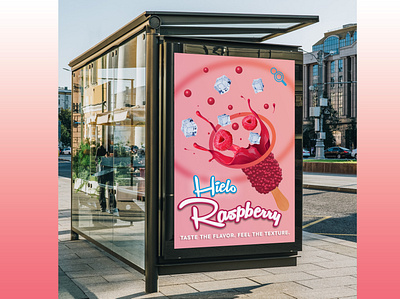 Hielo Popsicles - Raspberry design popsicle raspberry