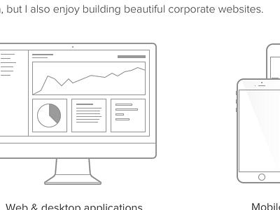 Services application desktop interface iphone mobile services