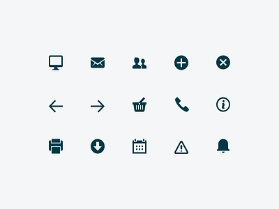 Unused Icons 20px flat geometric icons utility