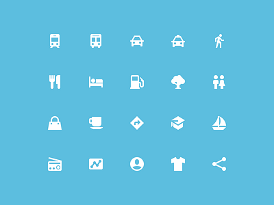 Zondicons update 20px geometric icons location pixel perfect travel zondicons