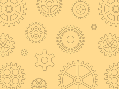 Floating Cogs cog hero patterns pattern repeatable svg yellow