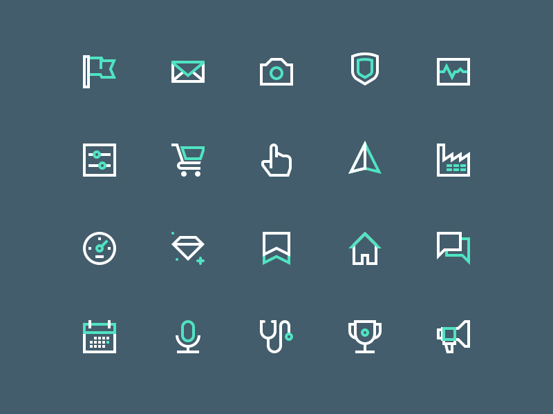 Icons by Steve Schoger on Dribbble