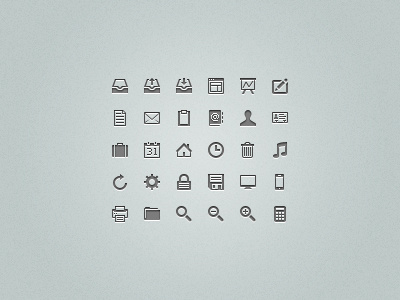 16px icon set 16px glyphs icons pictogram psd set small tiny