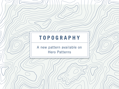 Topography css free pattern hero patterns pattern svg topography