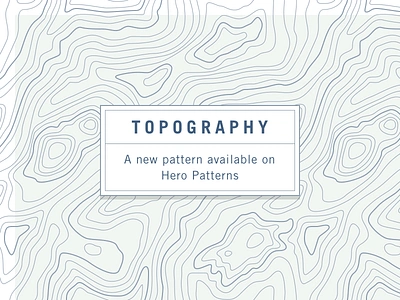 Topography css free pattern hero patterns pattern svg topography