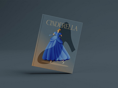 Book Cover for "Cinderella" tale book book cover illustration vector