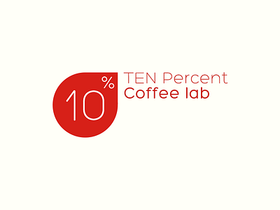 10% Logo for coffee shop logo
