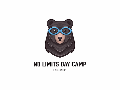 No Limits Day Camp bear cute logo