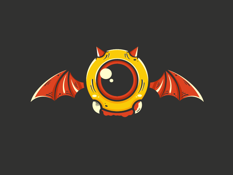 Monster after effects animation bat blood cute gif monster o