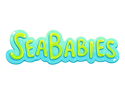 SeaBabies babies cute eco lettering logo sea