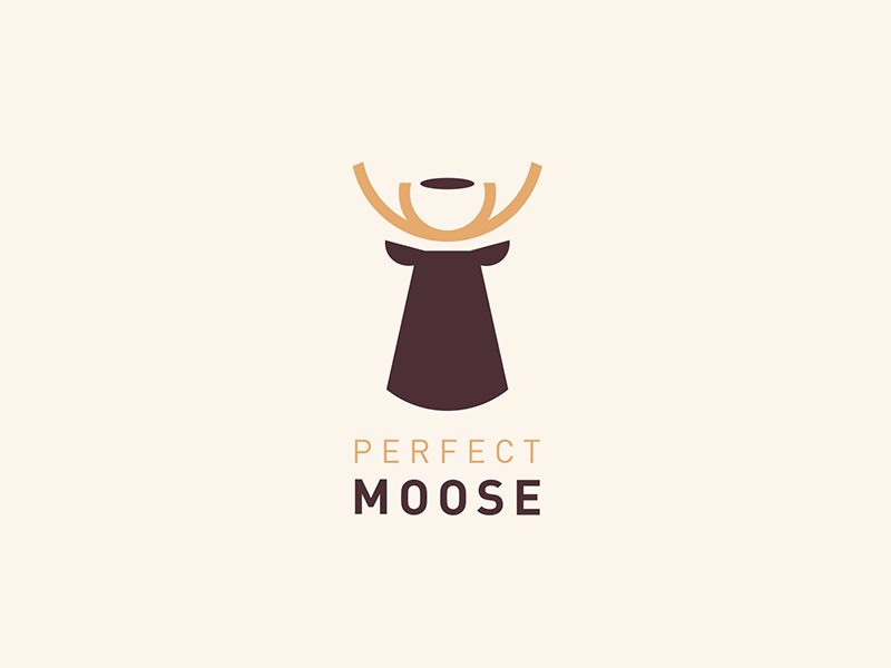 Perfect Moose after effects animation brand branding coffee logo design logotype moose typography vector
