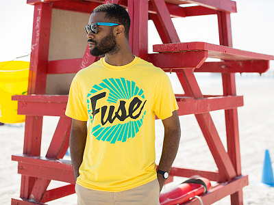 Gauntlet 2013 Yellow Shirt 80s beach church conference jesus newspring rays shirt skateboard tshirt