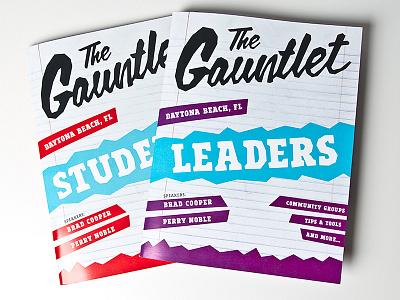 Gauntlet 2013 Curriculum Books 80s beach church jesus layout magazine newspring