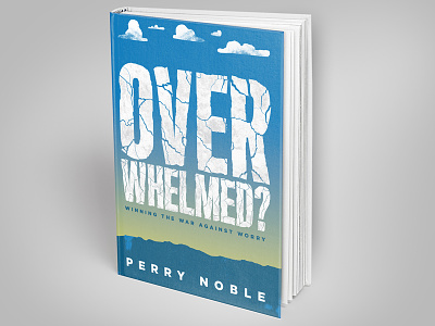 Overwhelmed Book Cover Option book cover cracks distressed illustration newspring church texture type