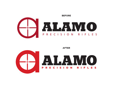 Logo Rework alamo branding chunkfive firearms gotham guns logo optic precision reticule rifles scope