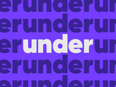 Under what? font gilroy purple type typography under