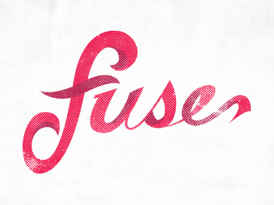 Fuse Ribbon / Script halftone ribbon script texture tshirt type