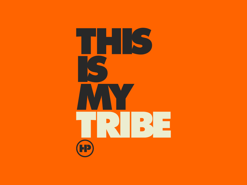 This Is My Tribe highway orange working class blue collar futura