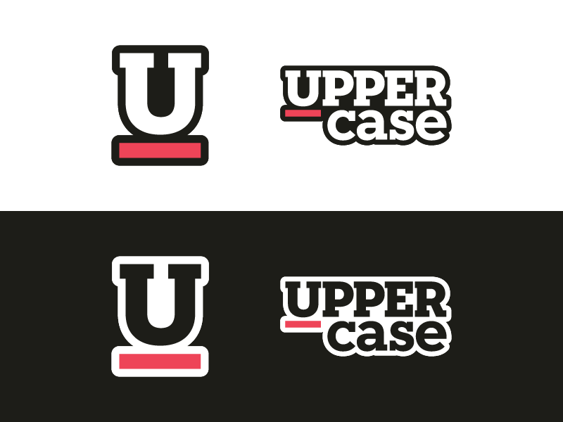 Uppercase Stickers slab serif pink print sticker mule u stickers uppercase