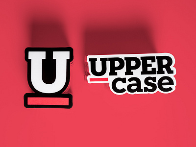 Uppercase Sticker Giveaway! contest free freebie fuchsia giveaway pink slab serif sticker sticker mule u uppercase